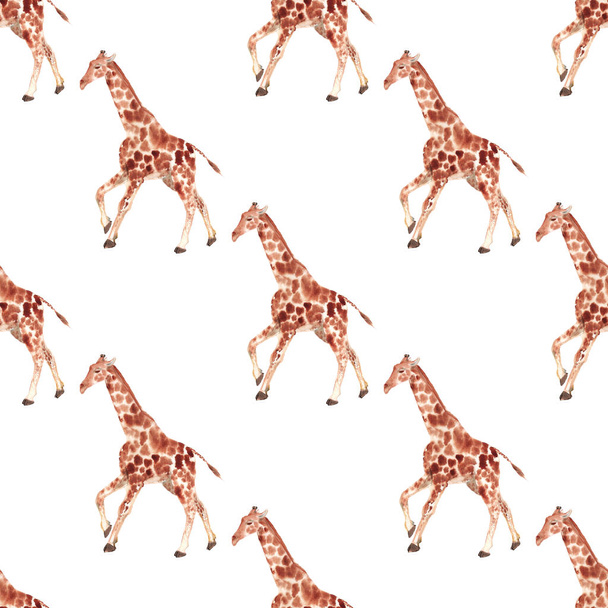 Seamless pattern with giraffe - Foto, afbeelding