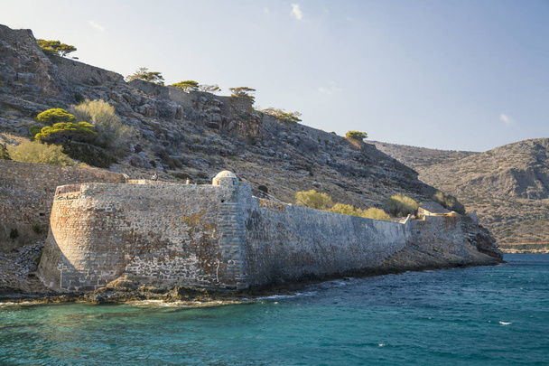 Fortaleza de Spinalonga na ilha de Creta, Grécia
. - Foto, Imagem