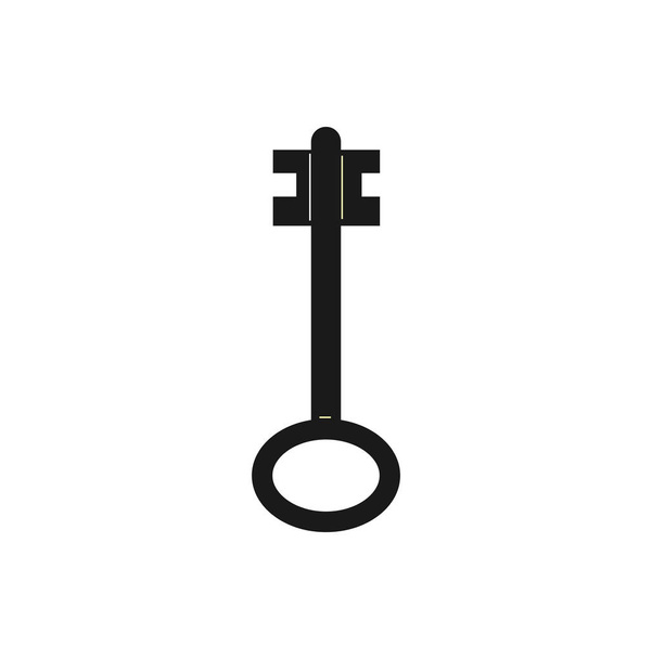 Kulcs elszigetelt ikonra. A morgantage szimbóluma. Elszigetelt vektoros objektum - Vektor, kép