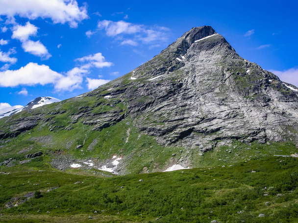Travelling to Norway. Mountains and valleys. - Fotoğraf, Görsel