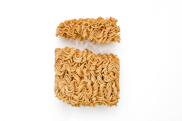 Instant noodles isolated on white background. - Photo, Image