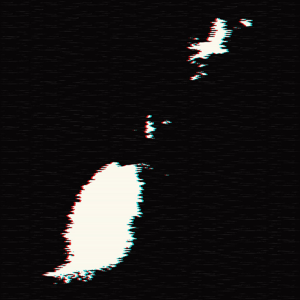 Vector χάρτη Γρενάδα. Απομονωμένη διανυσματικά εικονογράφηση. Μαύρο σε άσπρο φόντο. Εικονογράφηση EPS 10. - Φωτογραφία, εικόνα