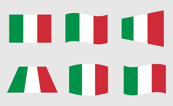 イタリアの国旗、イタリア国旗の公式色 - ベクター画像