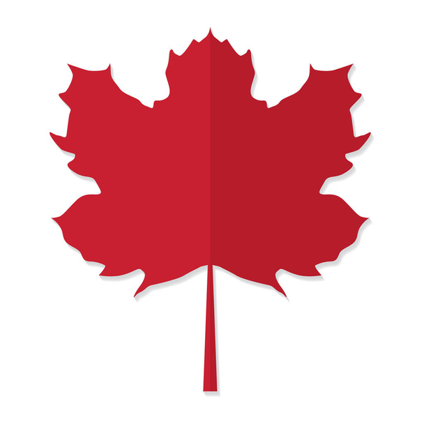 Red maple leaf εικονίδιο-διάνυσμα εικονογράφηση - Διάνυσμα, εικόνα
