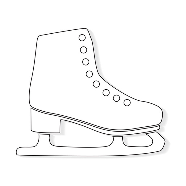 gelo figura skate icon- vetor ilustração
 - Vetor, Imagem