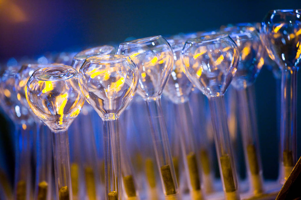 Laboratory artisan glass test tubes - Photo, Image