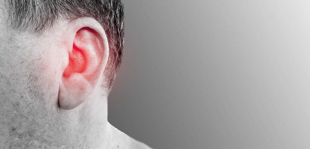 hearing loss male symptom - Photo, Image
