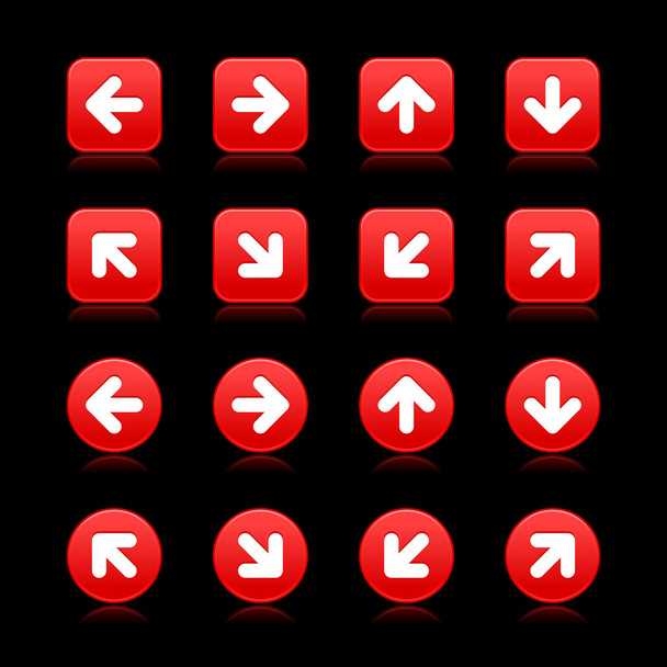 Símbolo de flecha web 2.0 botones de Internet
. - Vector, Imagen
