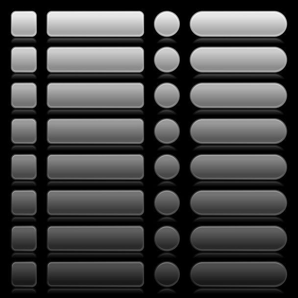 Panel de navegación de 16 botones web 2.0 en blanco
. - Vector, Imagen
