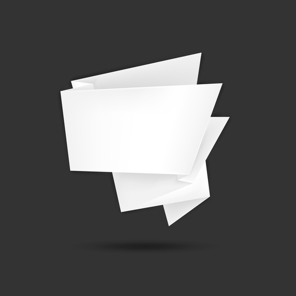 Paper origami tekstballon - Vector, afbeelding