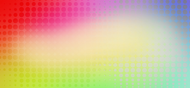 Colorful halftone dots abstract blurred background - Photo, Image