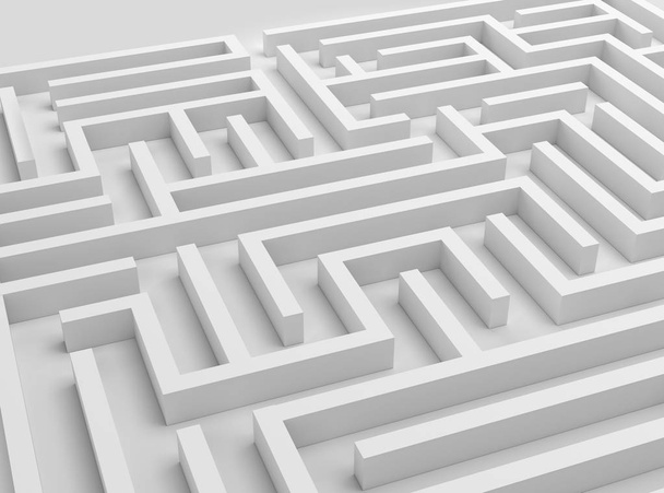 3D labirinto illustrazione strategia sfida business problema
  - Foto, immagini