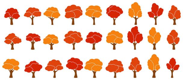Cartoon Garten Orangenbäume - Vektor, Bild