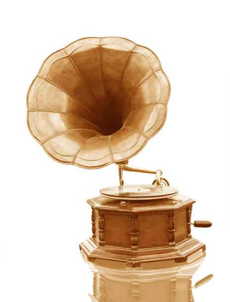 Oldtimer-Grammophon - Foto, Bild