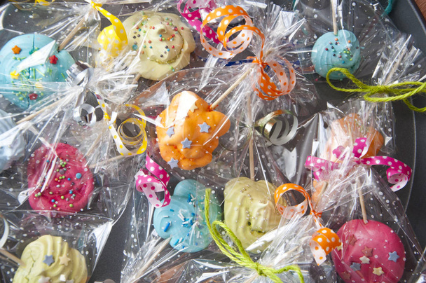 Zabalené bonbony s průhledným pozadím celofánové - Fotografie, Obrázek