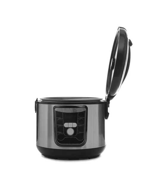 Modern electric multi cooker on white background - Photo, Image