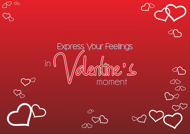 express your feelings in Valentine's Moment - Vector, Image