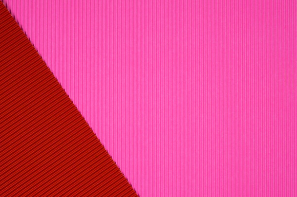 Red and pink corrugated paper texture, use for background. vivid colour with copy space for add text or object. - Fotó, kép
