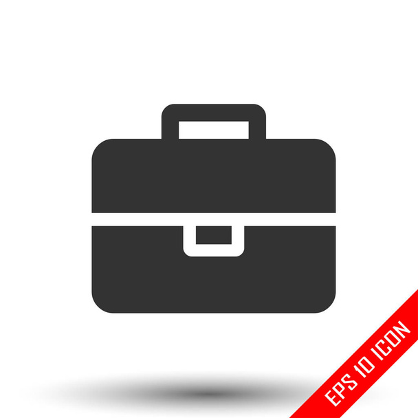 Suitcase icon. travel baggage vector icon. Suitcase flat logo isolated on white background. Vector illustration. - Vector, Image