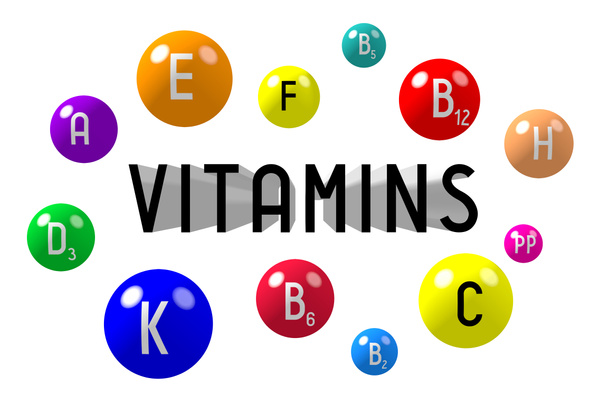 Vitaminen concept - 3d illustratie - Foto, afbeelding