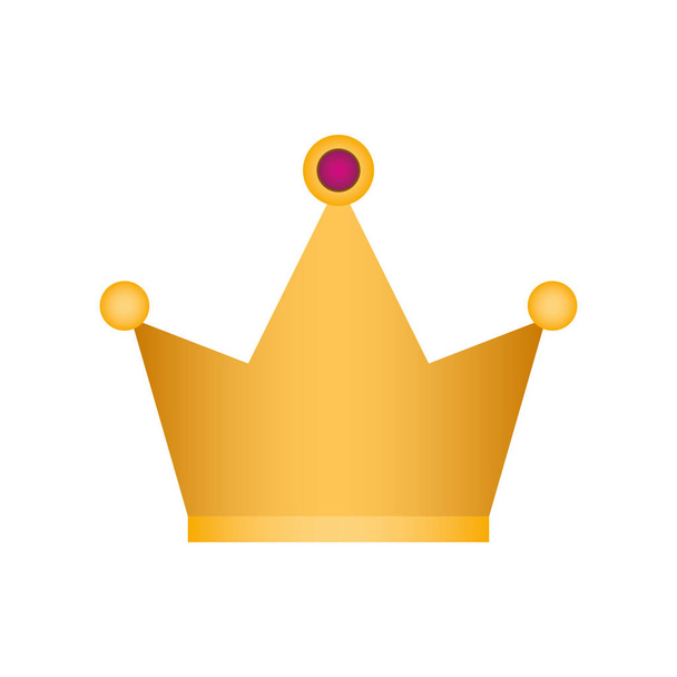 corona dorada icono aislado
 - Vector, imagen