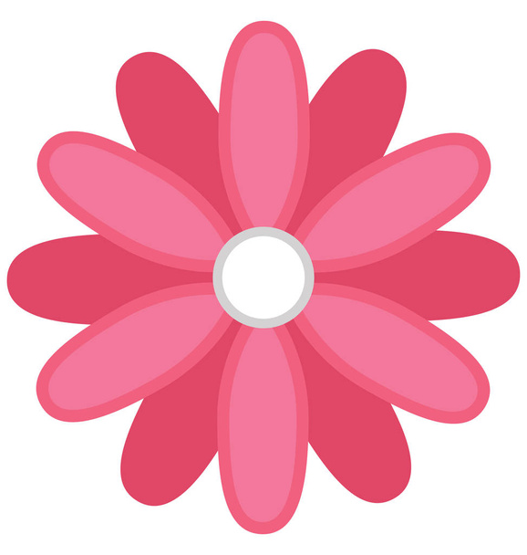 Serce kwiaty na białym tle Vector Icon, który mogą być łatwo modyfikowane lub edytować - Wektor, obraz