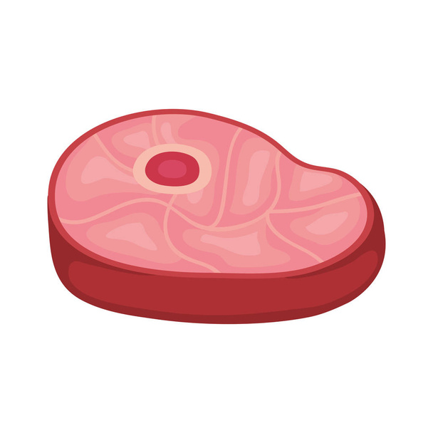 meat steak nutritive icon - Vector, Image