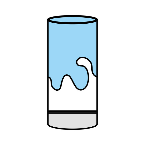 νόστιμο γάλα γυαλί Κύπελλο - Διάνυσμα, εικόνα