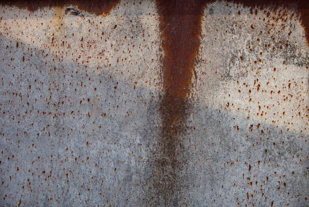 Superficie metálica oxidada con textura rica y variada - Foto, imagen