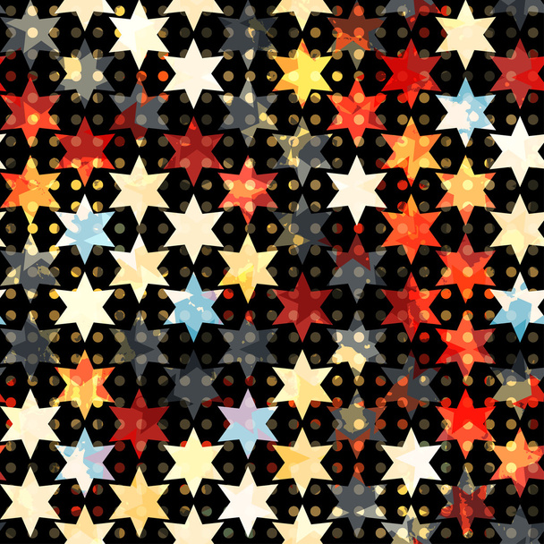 abstract grunge star seamless - Vektor, obrázek