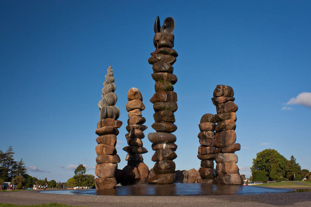 Stone Stock water fontaine in Kerikeri, Nueva Zelanda
 - Foto, imagen