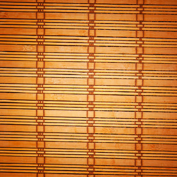 竹の黒いテーブル クロス - 写真・画像