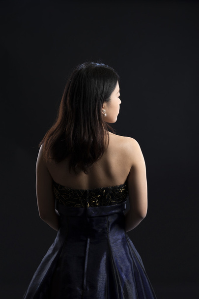 backview of a young asian woman - Photo, Image