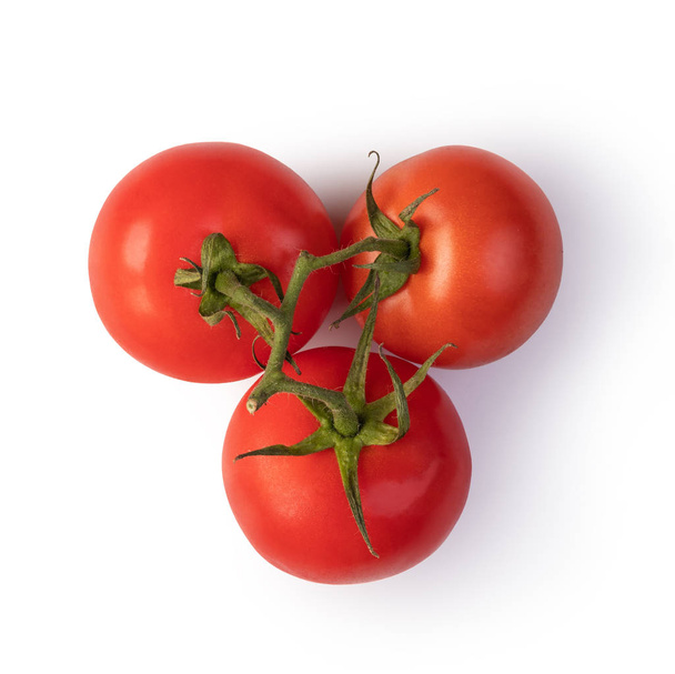 Tomatenkirsche isoliert auf weißem Hintergrund - Foto, Bild