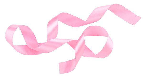 Mix Pink ribbon on a white background. - Photo, Image