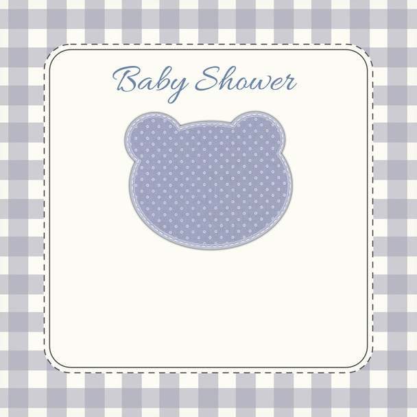 Baby-Dusche violette Einladungskarte - Foto, Bild