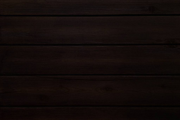 black wood texture, dark wooden background - Photo, Image