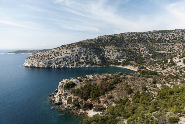 malá pláž v Řecku, Tassos ostrov - Fotografie, Obrázek