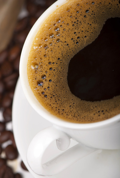 csésze forró kávé - Fotó, kép