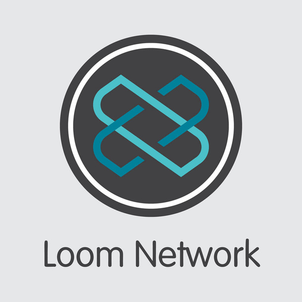 LOOM - Rete Loom. Il logo della moneta o emblema del mercato
. - Vettoriali, immagini