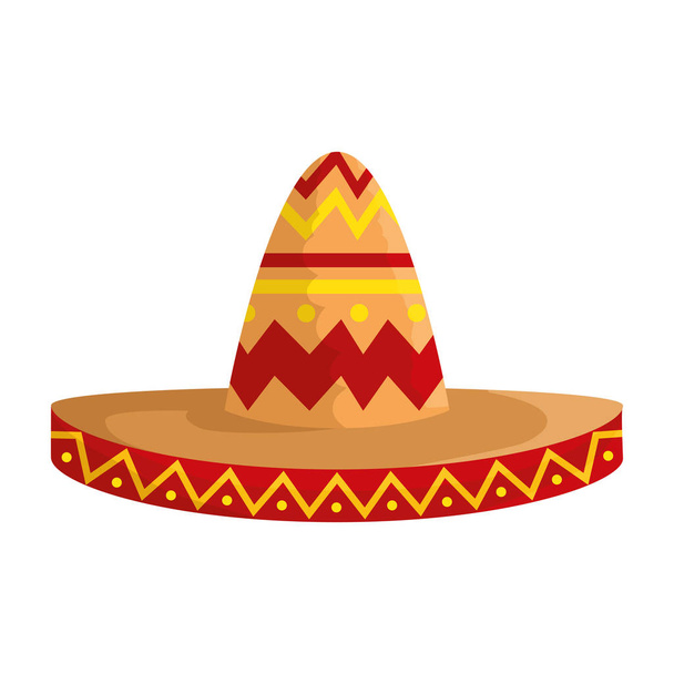mexican mariachi hat icon - Vetor, Imagem