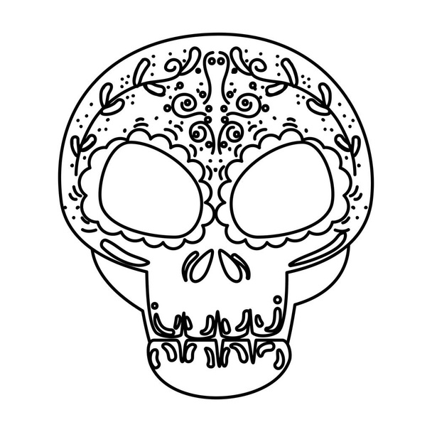 death day mask celebration vector illustration design - Vektori, kuva