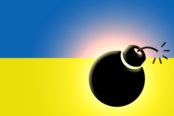 The Ukrainian flag - Foto, Bild