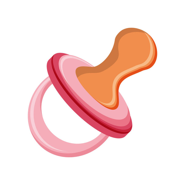 Baby pacifier symbol - Vector, Image