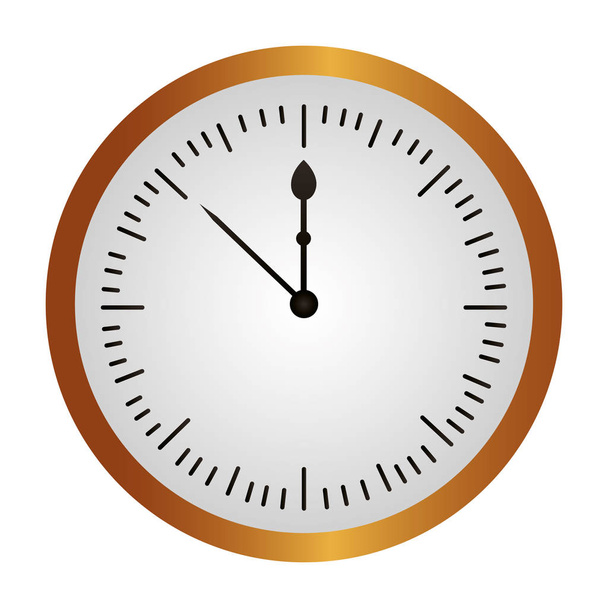 round clock time - Vector, Image