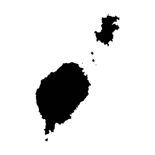 carte Sao Tomé-et-Principe. Illustration isolée. Noir sur fond blanc
. - Photo, image