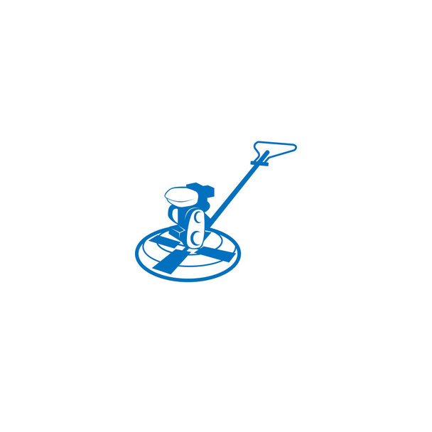 Illustrazione dell'icona vettoriale del logo della macchina per cazzuola in cemento
 - Vettoriali, immagini