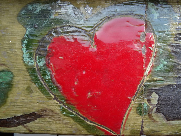 Καρδιά σύμβολο τέχνη ζωγραφική - Φωτογραφία, εικόνα