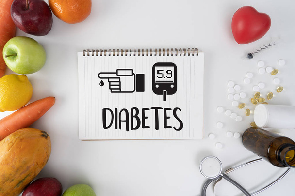 a diabetes test, health Medical Concept , Obesity , blood test for diabetes - Fotografie, Obrázek