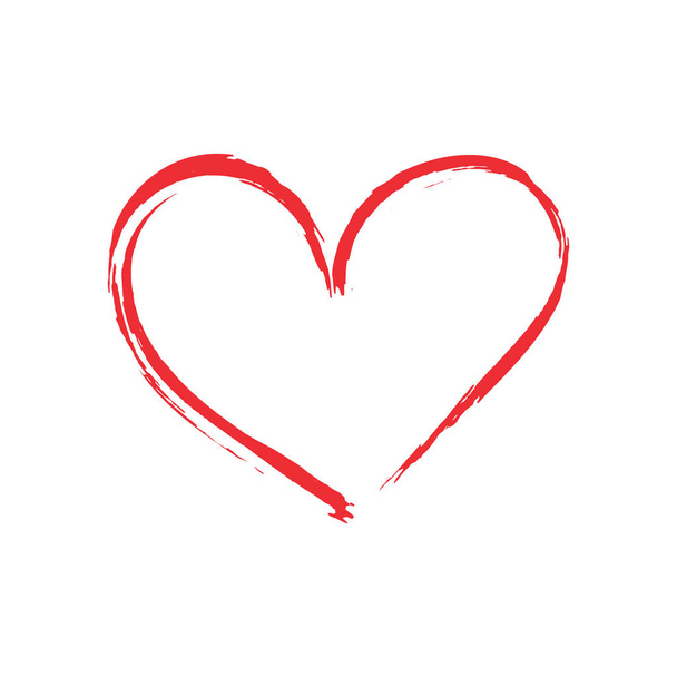 heart shape design for love symbols. valentine's day - Vector, Image